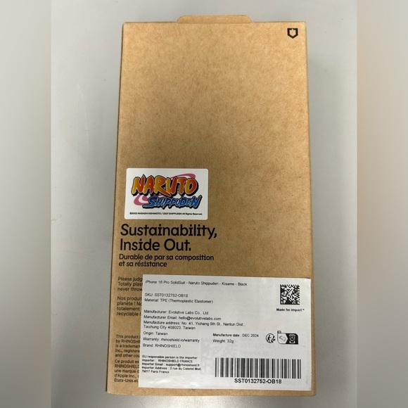 Naruto Rhinoshield black iPhone 16 case, Naruto Shippuden, Kisame, anime - Picture 4 of 9